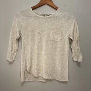 Urban Rose Girls Size 16 3/4 Sleeve Tee Cream